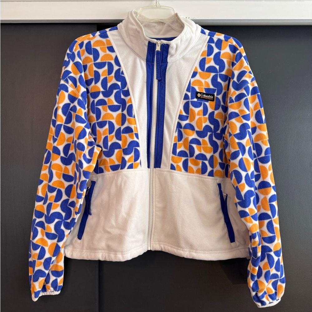Women’s Columbia White and Blue Patterned Jacket